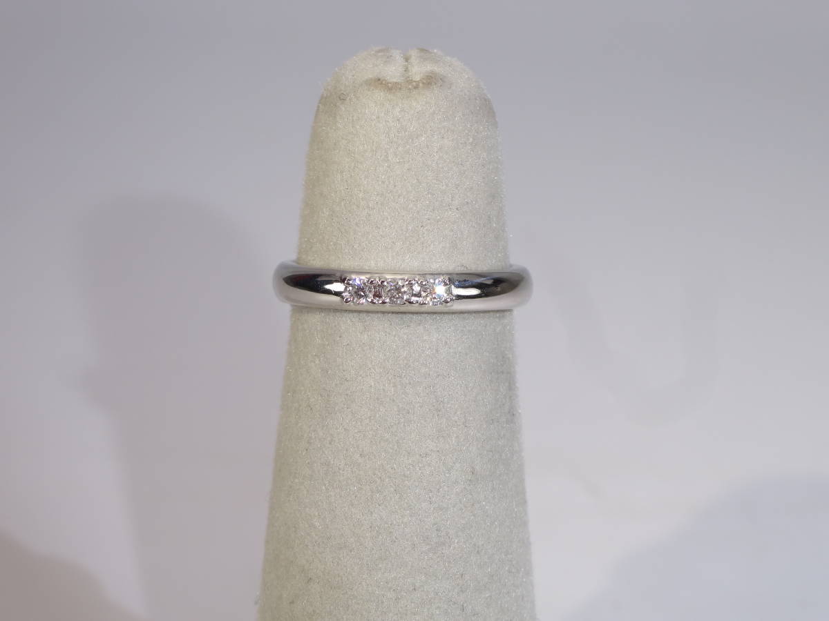 爆売り! ☆ TASAKI タサキ PT1000 ダイヤ 0.05ct 約6.2~6.4号位 約4.0g位 仕上済 中古 リング ☆②S 指輪