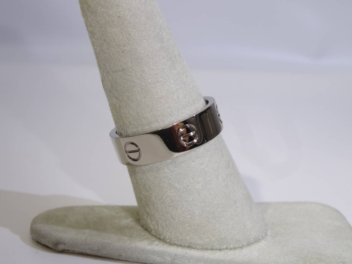 高品質新品 カルティエ CARTIER ラブリング 750 K18WG #60 約19.5号位