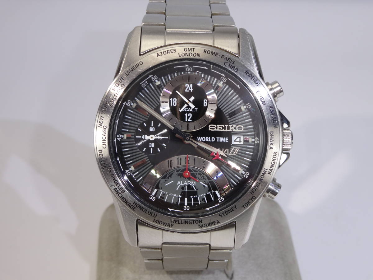 Yahoo!オークション - SEIKO 5T82-0AJ0 ANA WORLD TIME ワールド Yahoo!オークション - SEIKO 5T82-0AJ0 ANA WORLD TIME ワールド
