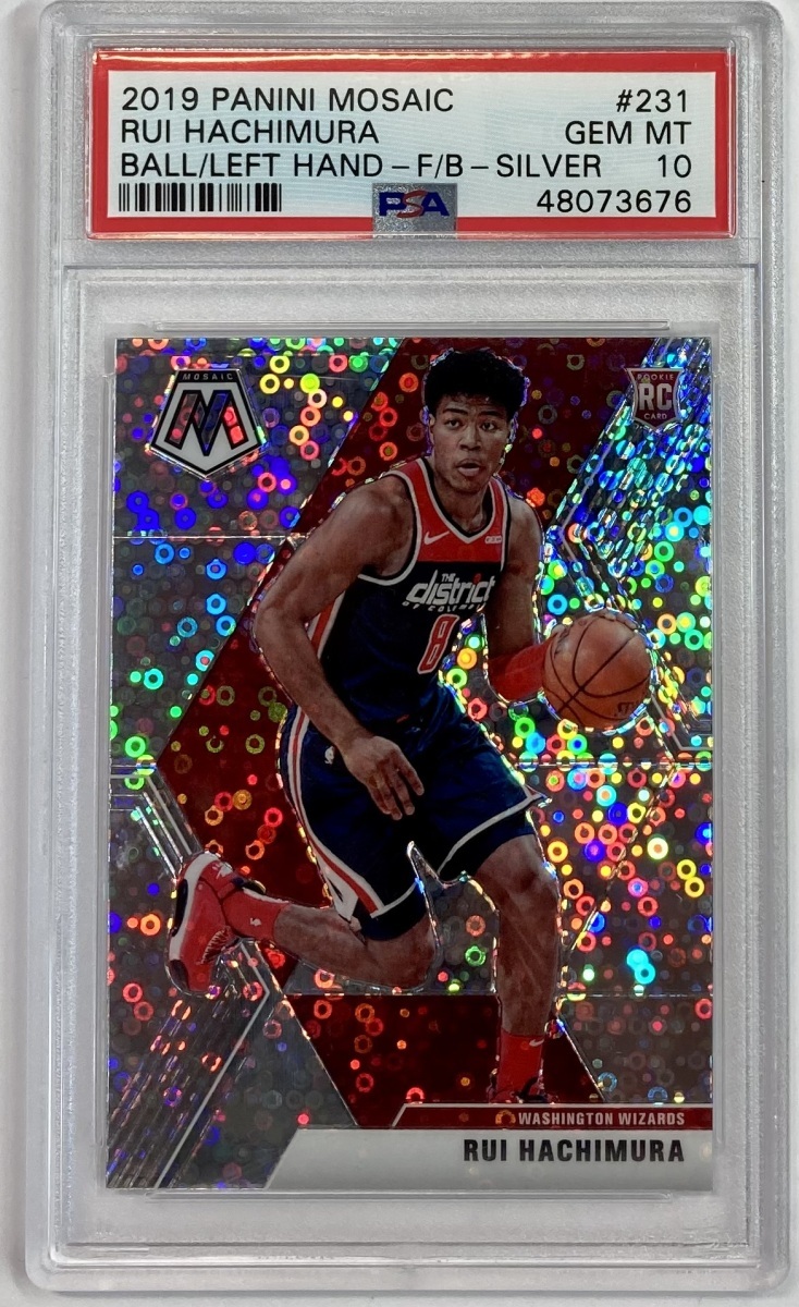 【鑑定済み!PSA10】八村塁 2019-20 Panini Mosaic NBA Debut Silver Variation Prizm Ref RC