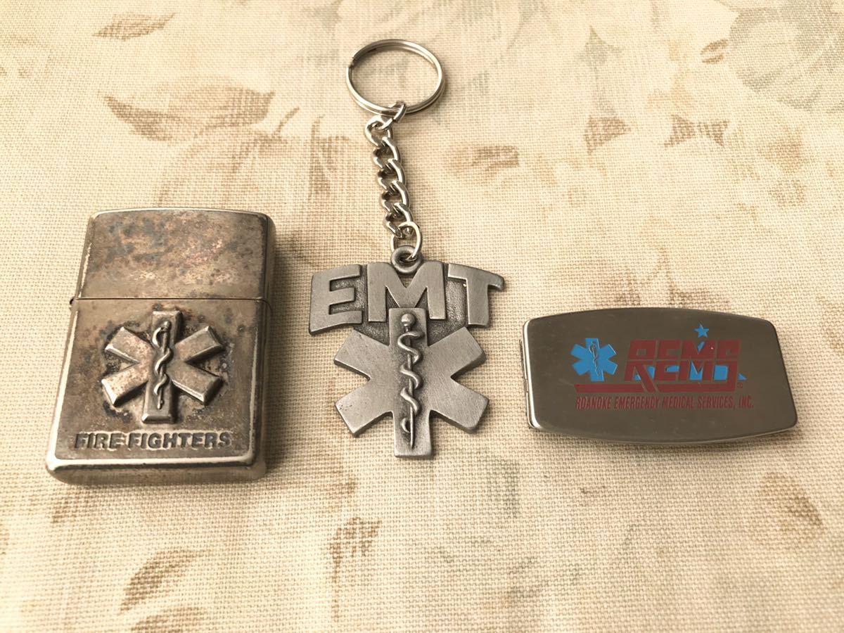 アスクレピオス 救急隊 救命士 EMT EMS アンビュランス 医療 消防 FIRE FIGHTERS ZIPPO ジッポー ジッポ ライター  キーホルダー ナイフ