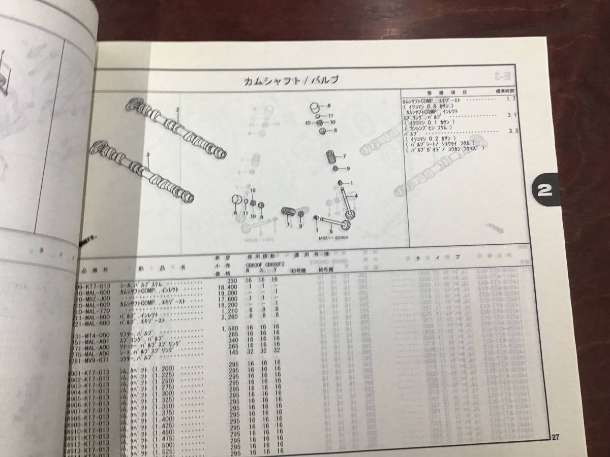 ★HONDA★ HORNET600S　PC34 CB600　パーツリスト 4版　ホーネット　ホンダ_画像6