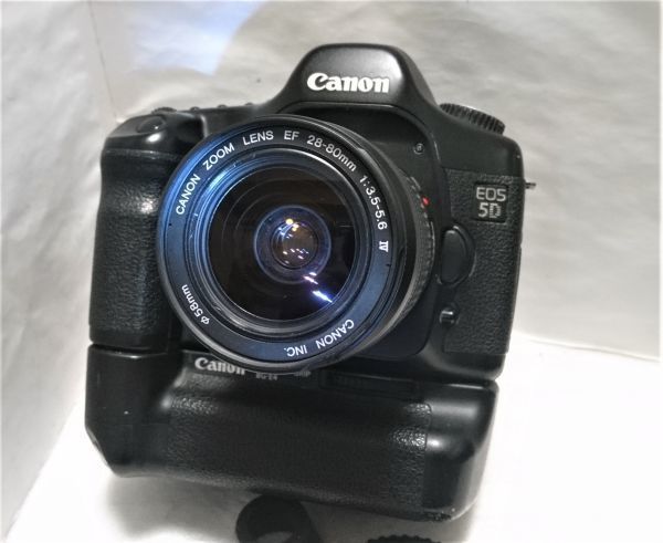 バッテリーグリップ付き！極上CANON キヤノン EOS 5D BG-E4 EF 28-80mm