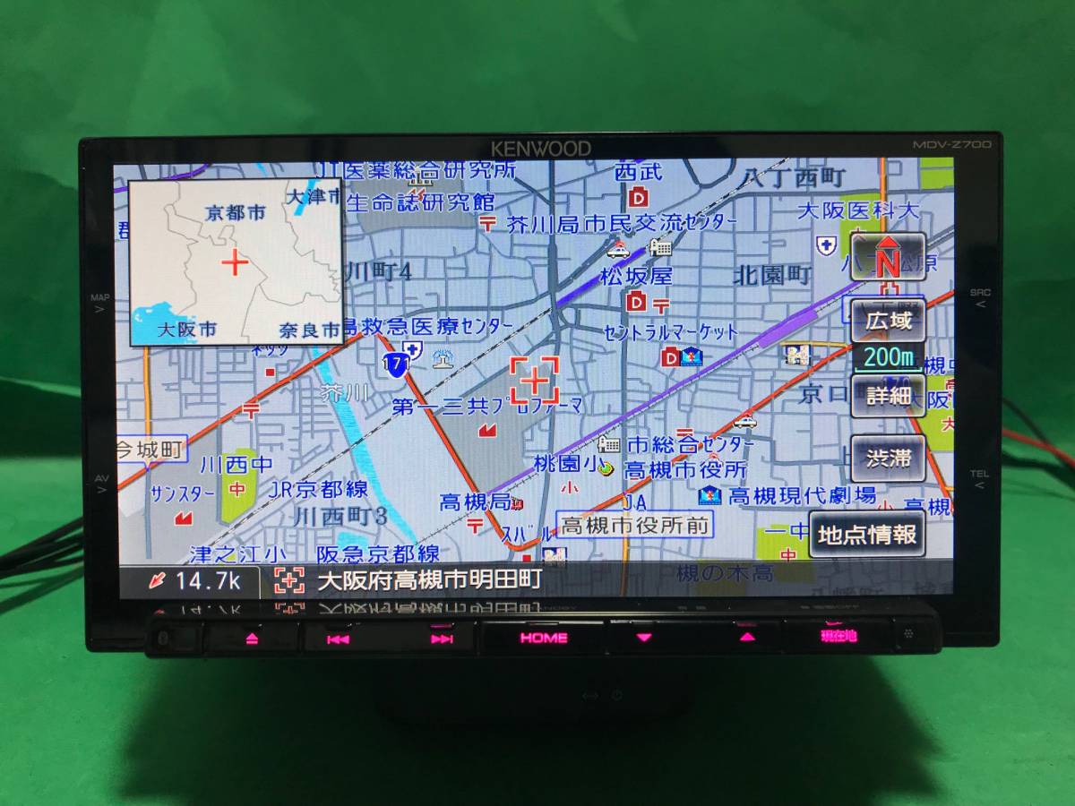 KENWOOD】MDV-Z700 OH済 2013年度地図 同型機種(525 626 727 737 KENWOOD】MDV-Z700 OH済 2013年度地図 同型機種(525 626 727 737