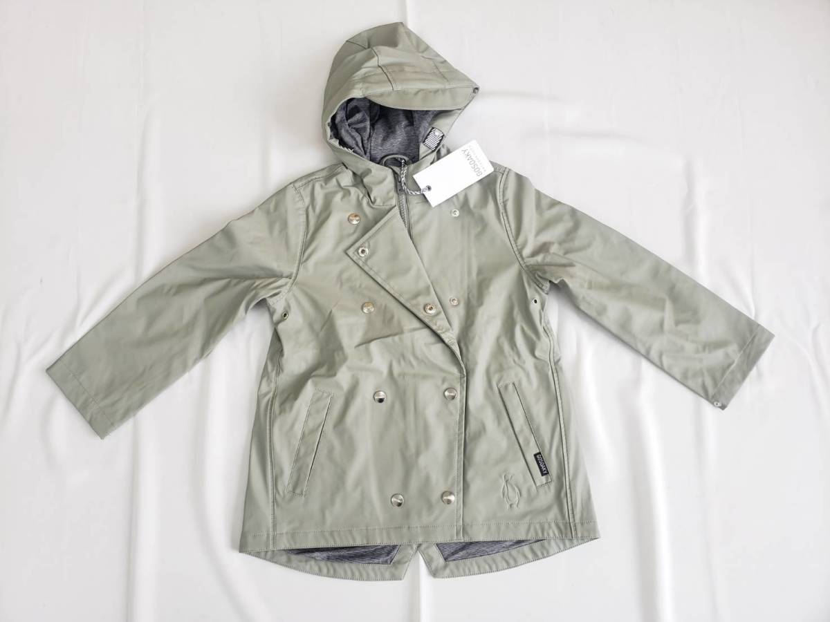 Z14 новый товар не использовался с биркой GOSOAKYgo-so- ключ 110-116 непромокаемая одежда пальто водонепроницаемый обработка Parker Kids ребенок девочка обычная цена 12,800 иен 