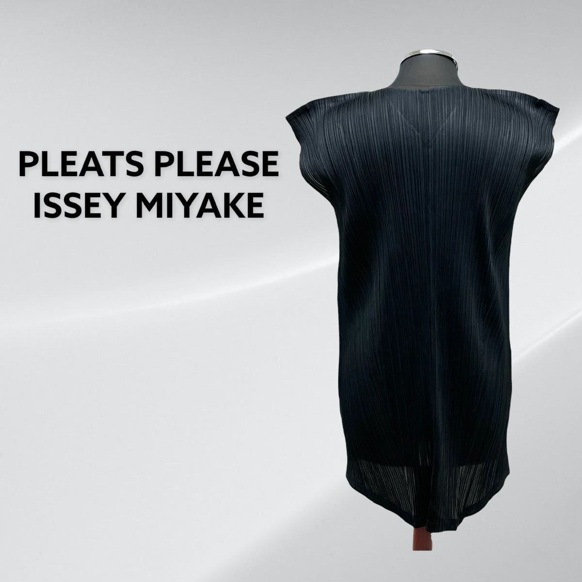 Pleats Please Vネックチュニック ワンピース-