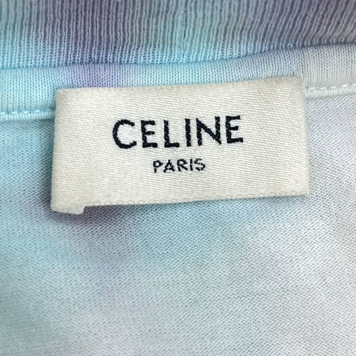 CELINE by Hedi Slimane セリーヌ バイ エディスリマン 21SS スタッズロゴプリント タイダイ ルーズTシャツ 2X687957M_画像5