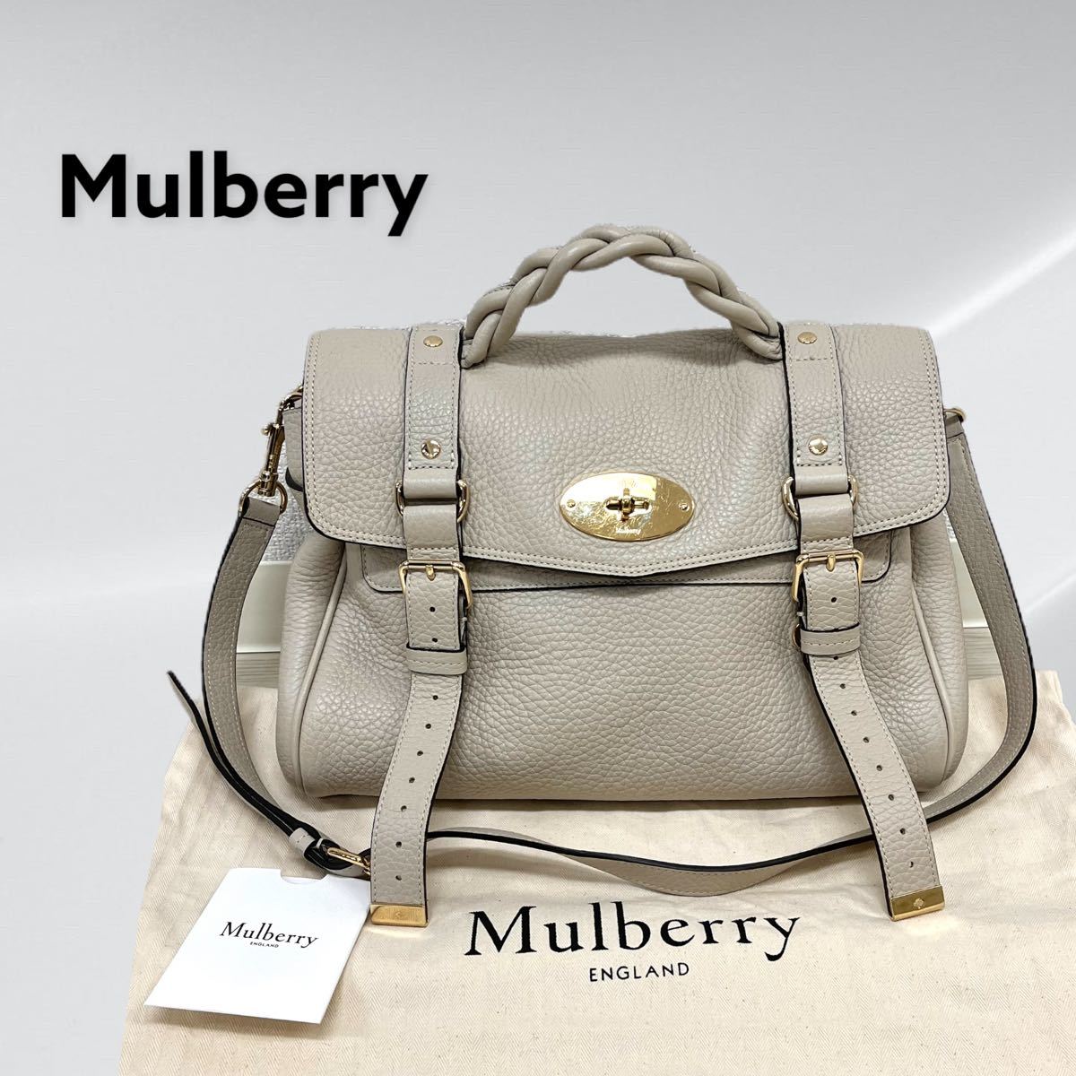 美品 保存袋タグ付 定価170 500円 Mulberry マルベリー Alexa アレクサ