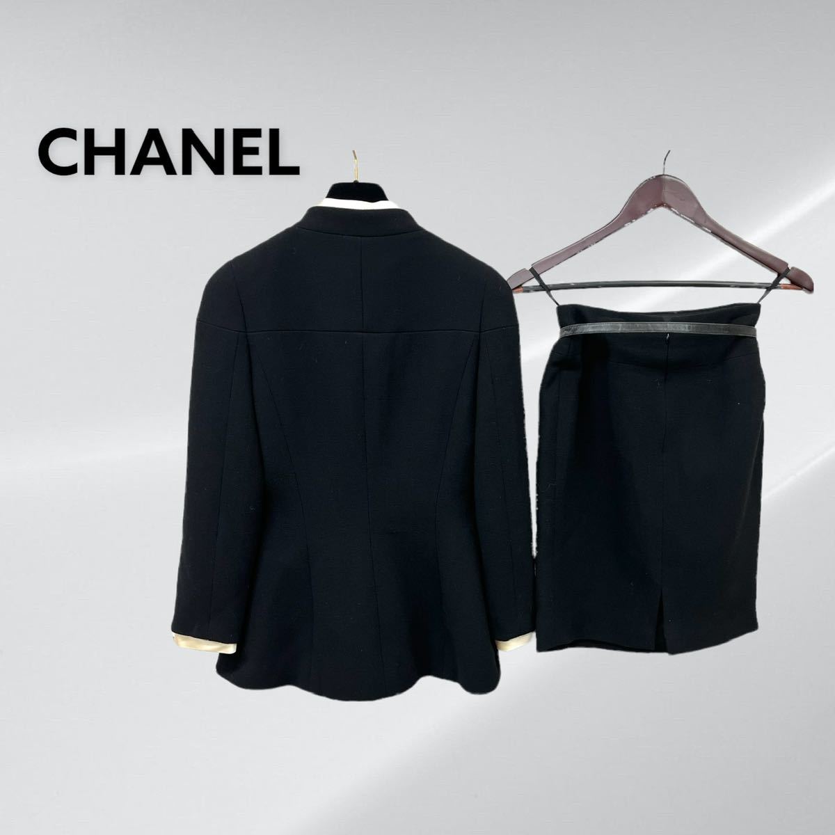 ハンガー付 CHANEL シャネル 97A P09162W02362 ウール 裏地 ハンガー付 CHANEL シャネル 97A P09162W02362 ウール 裏地