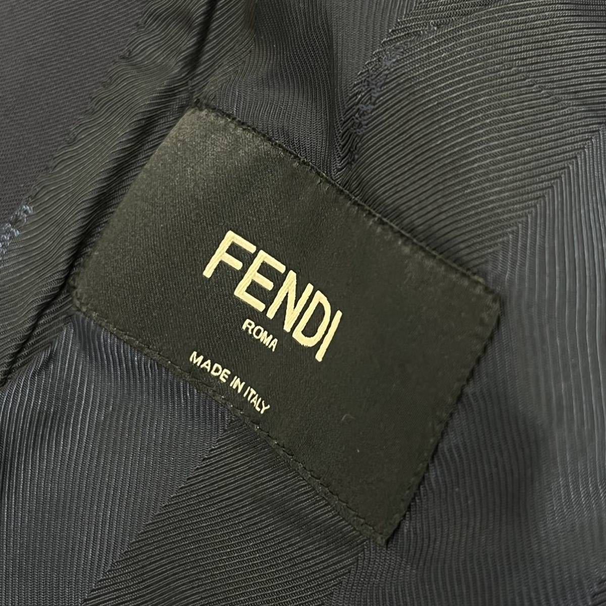 PayPayフリマ｜FENDI フェンディ 2016年モデル ウール100% 2B シングルテーラードジャケット＆スラックスパンツ セットアップスーツ