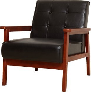 NEW RETRO original 1 seater . sofa 11213_DBR dark brown 