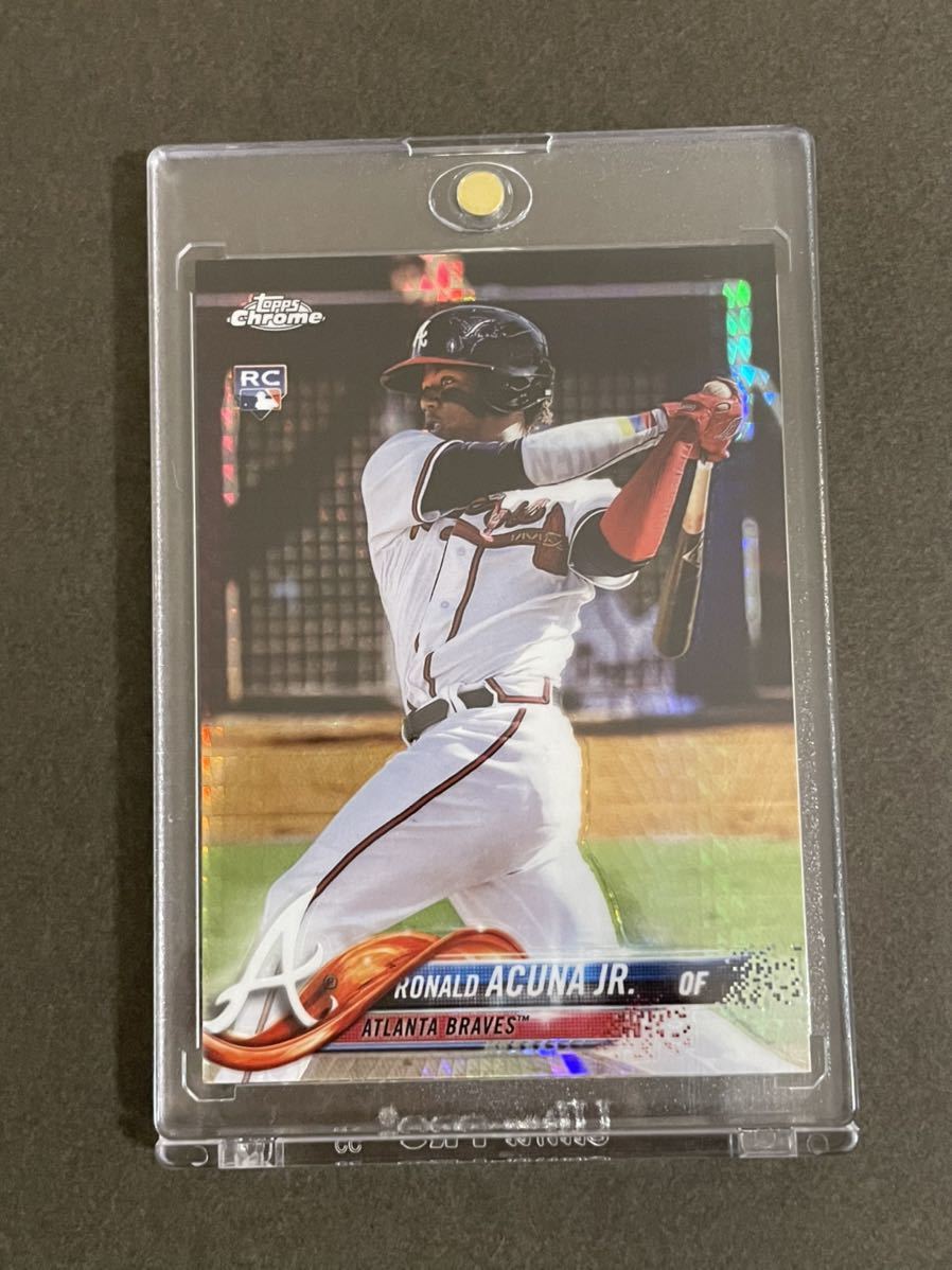 Ronald Acuna Jr.】2018 Topps Chrome RC/ルーキー Prism Refractor