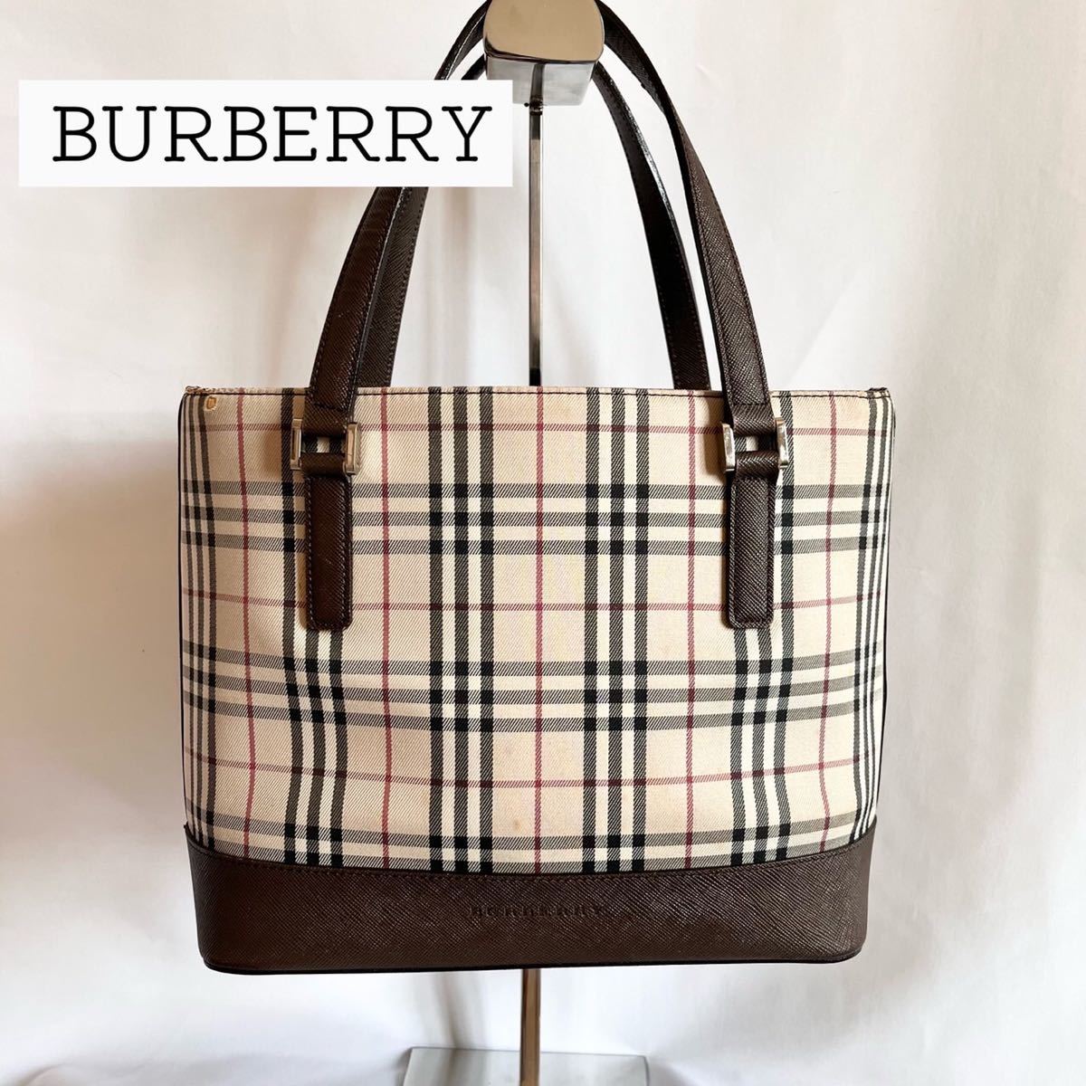 【人気】BURBERRY バーバリー トートバッグ　ノバチェック