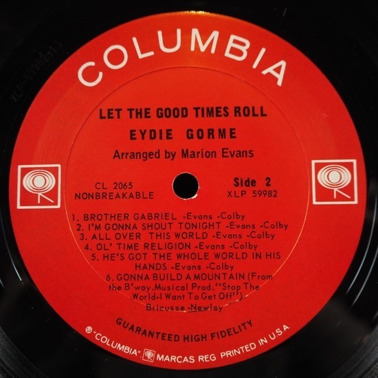 ■2EYE!★EYDIE GORME/LET GOOD TIMES ROLL★送料無料(条件有り)３千枚＋出品中!★オリジ名盤■_画像3