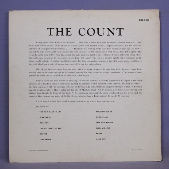 ■VERVE-TRUMPET深溝!★COUNT BASIE/THE COUNT★送料無料(条件有り)多数出品中!★オリジナル名盤■_画像2