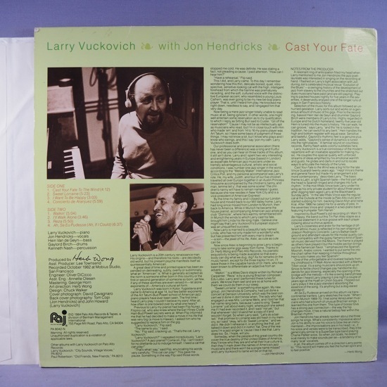 ■プロモ!!★LARRY VUCKOVICH/CAST YOUR FATE★オリジ名盤■_画像2