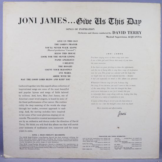 ■信じる事!★JONI JAMES/GIVE US THIS★オリジ名盤■_画像2