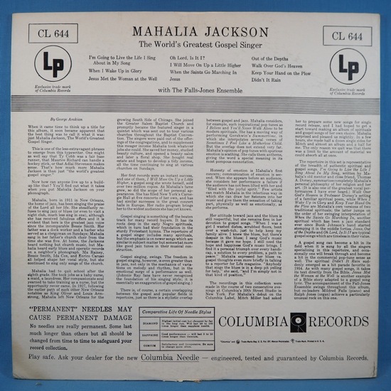 ■ほぼ美艶盤!★MAHALIA JACKSON/WORLD'S GREATEST★オリジ名盤■_画像2