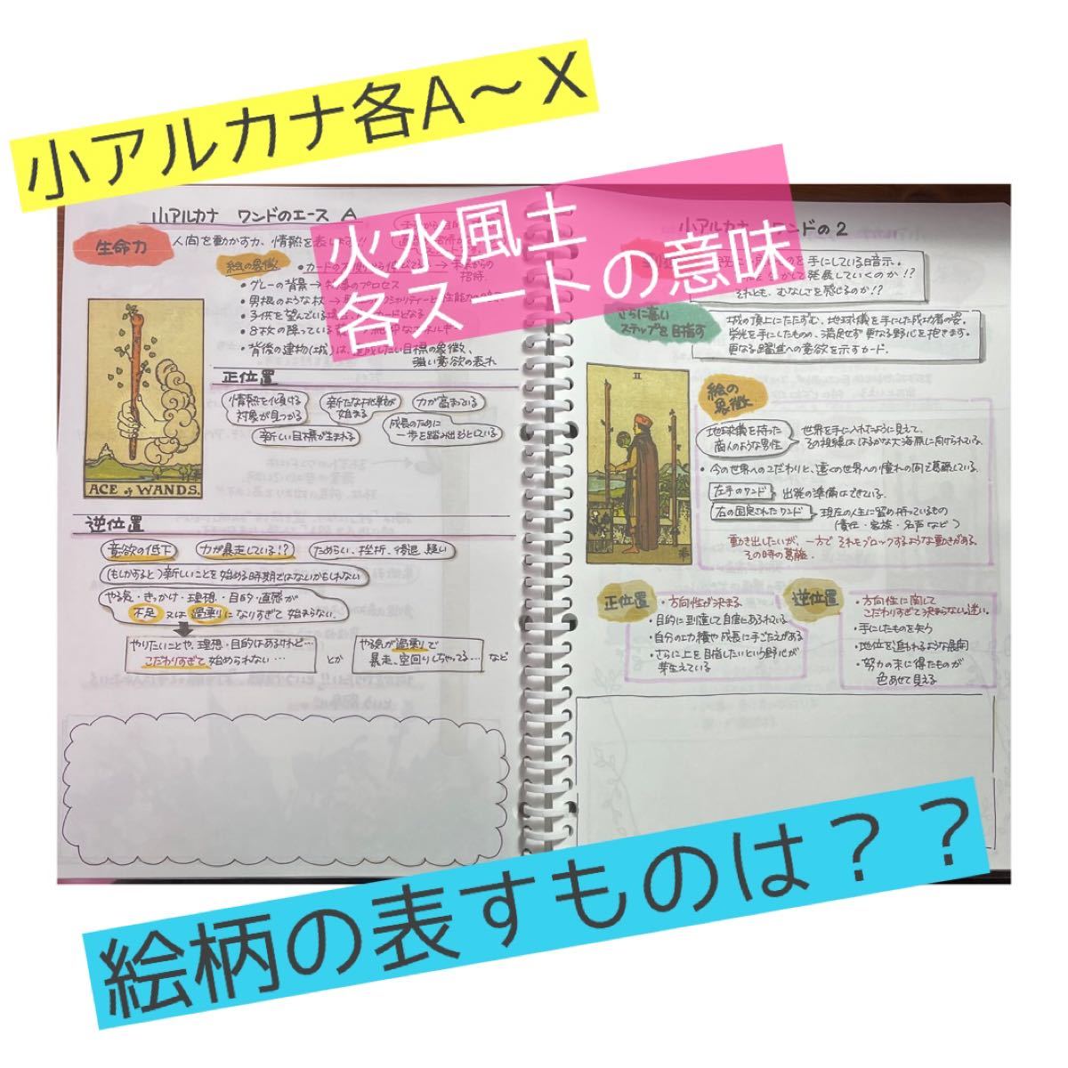 タロットジャーナル（書き込んで作る学習ノート） タロット 教材 解説