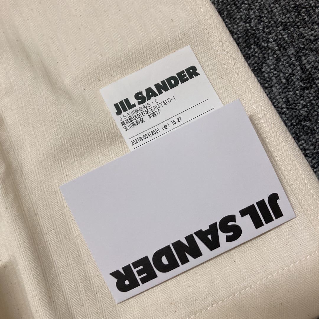 SS Jil Sander ジルサンダー 半袖 コットンヘリンボーン半袖シャツ オープンカラーシャツ 開襟SHIRT サイズ