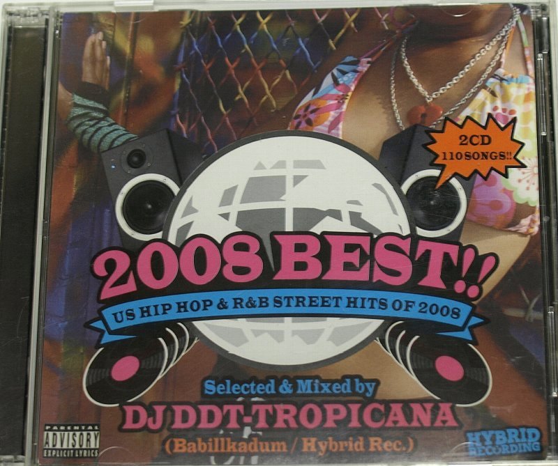 2008 BEST!! US HIP HOP & R&B STREET HITS OF 2008 Selected & Mixed by DJ DDT-TROPICANA (Babillkadum / Hybrid Rec.) 2CD_画像1