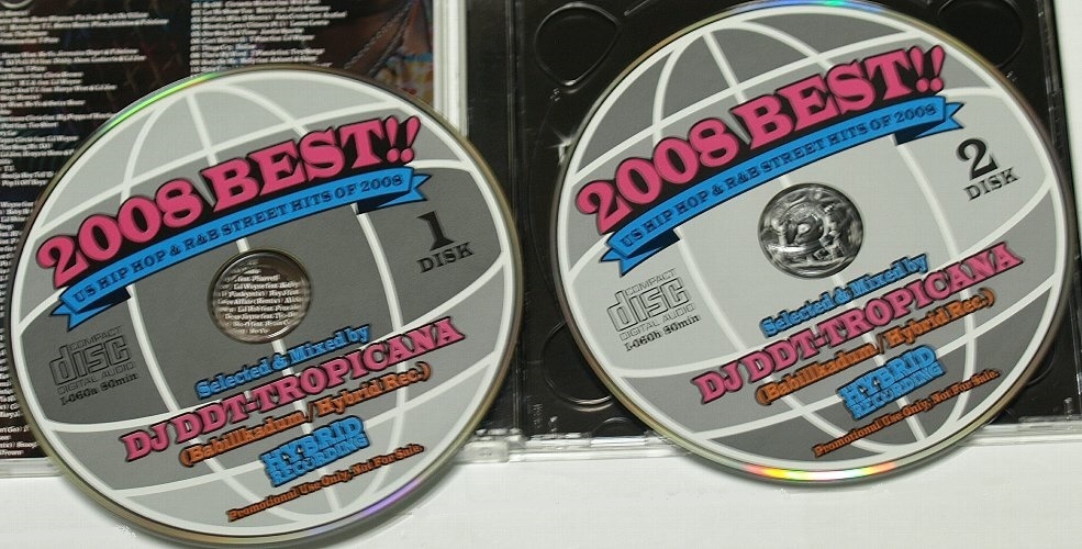 2008 BEST!! US HIP HOP & R&B STREET HITS OF 2008 Selected & Mixed by DJ DDT-TROPICANA (Babillkadum / Hybrid Rec.) 2CD_画像3