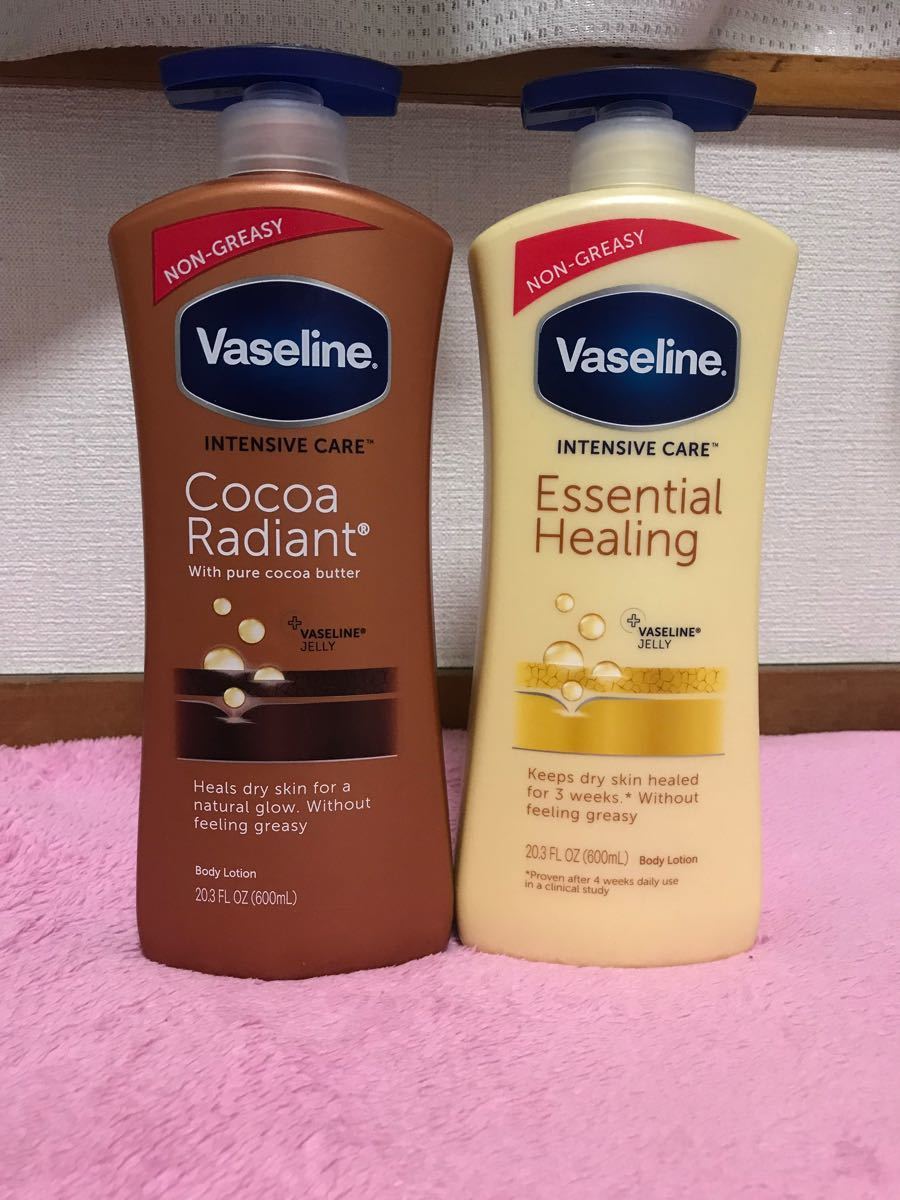 Vaseline Cocoa Radiant  Essential Healing body lotion 2set｜PayPayフリマ