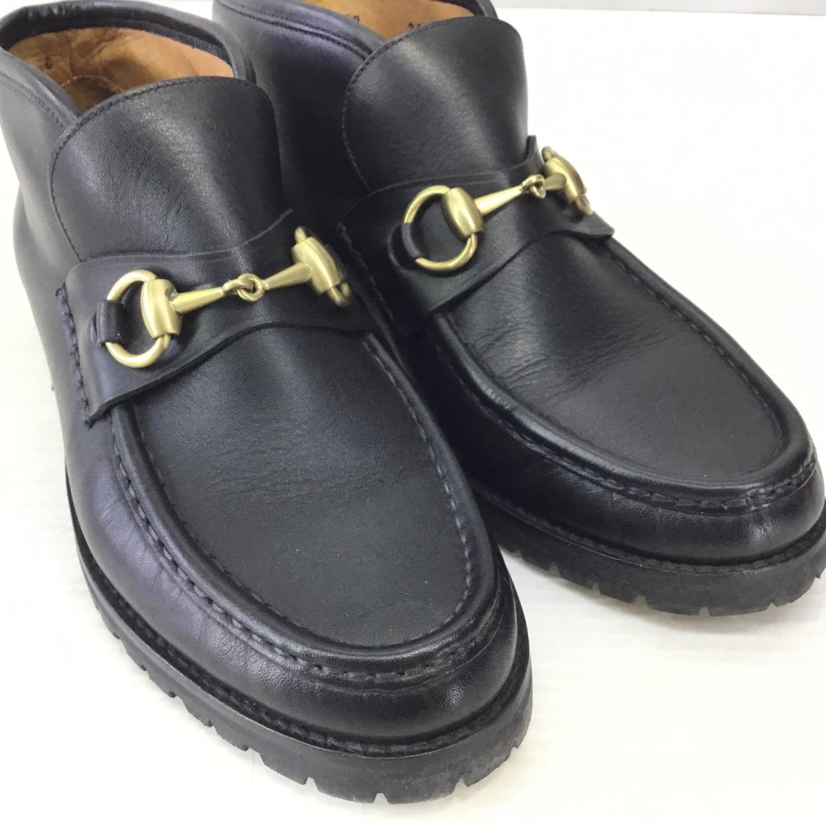 □GUCCI（グッチ）ホースビットローファー ＃1040088 ラグソール