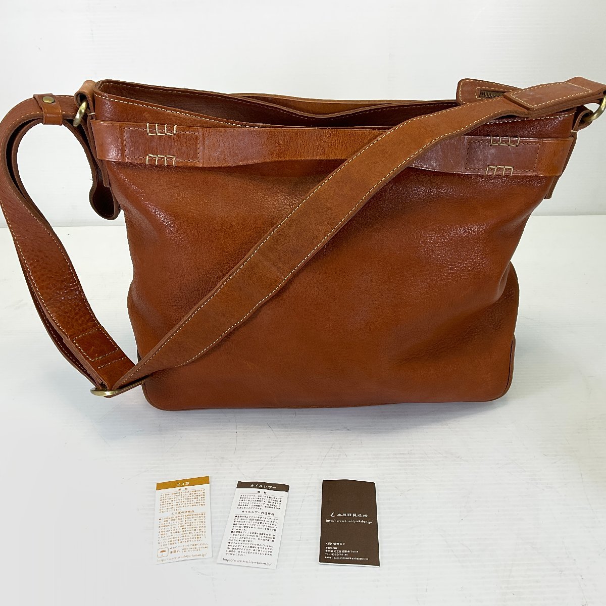 Yahoo!オークション - □土屋鞄製造所 レザーショルダーバッグ 中古品