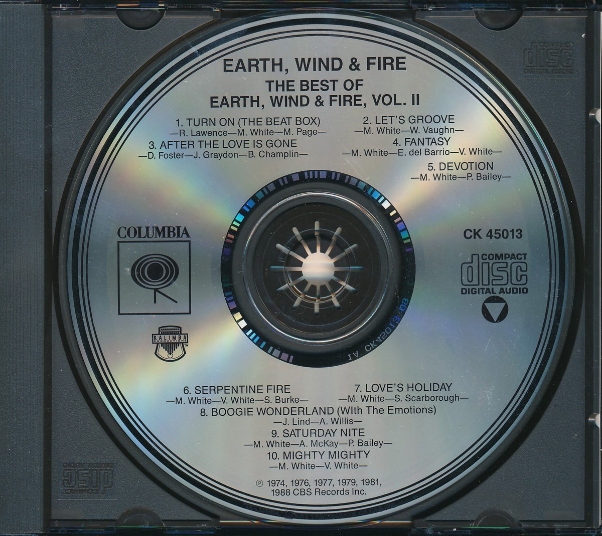 洋楽┃アース・ウインド＆ファイアー│Earth Wind & Fire■ベスト・オブ２│Best of 2■Columbia│CK-45013■管理CD5998_画像4