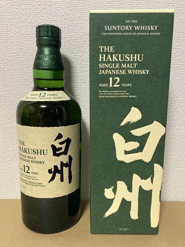 新品未開封 サントリー 白州 12年 700ml 43度 箱付 Suntory hakusyu シングルモルト 国産ウイスキー ジャパニーズウイスキー 