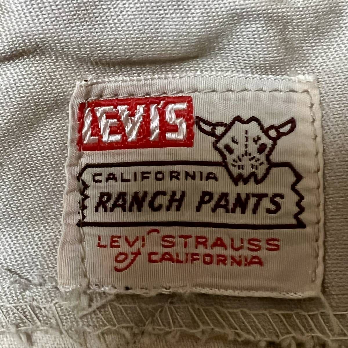 LEVI'S リーバイス RANCH PANTS CALIFORNIA ランチパンツ 50's LEVI'S リーバイス RANCH PANTS CALIFORNIA ランチパンツ 50's