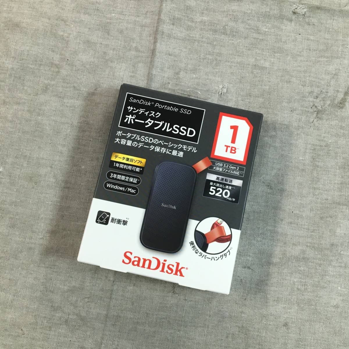 現状品 SanDisk SDSSDE30-1T00-J25 ポータブルSSD 1TB jordansliquors.com