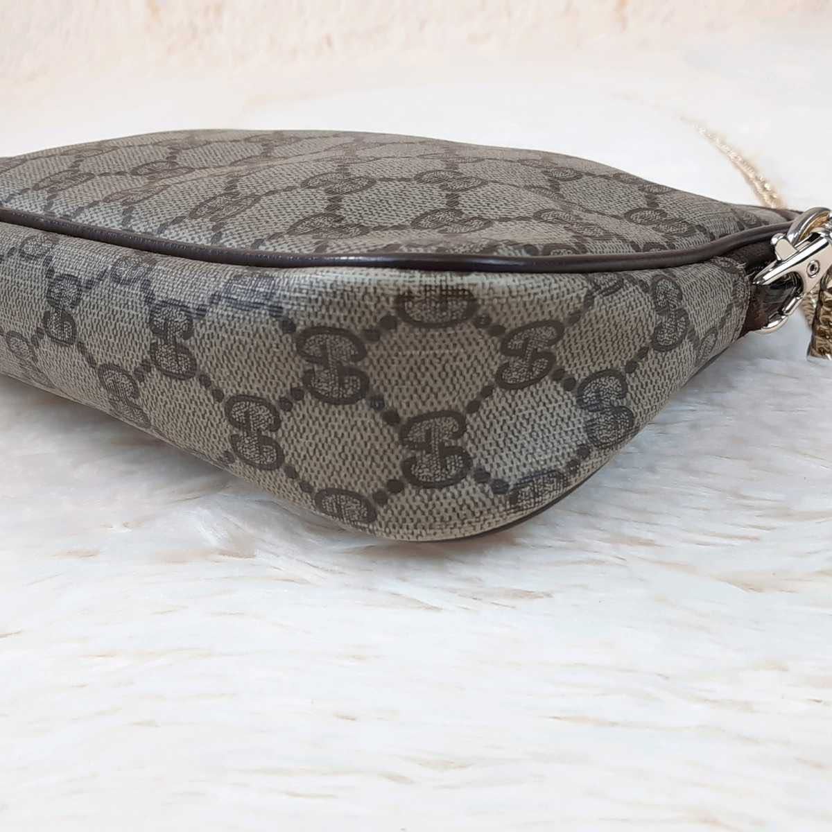 美品】GUCCI グッチ オールドグッチ ショルダーバッグ チェーン PVC