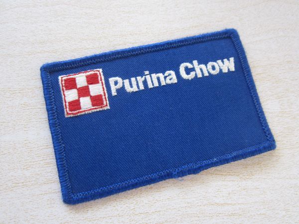 Purina Chow ピュリナ ロゴ 企業 ペット ワッペン/刺繍 文字 ロゴ アメリカ USA カスタム オリジナル おしゃれ ビンテージ 528_画像1