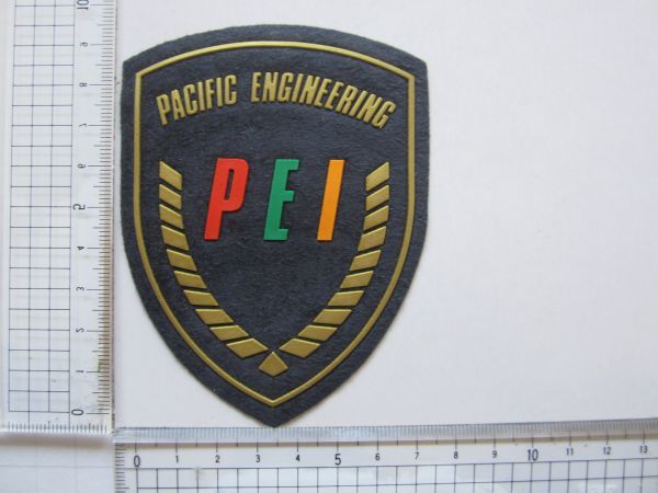 【２枚セット】PEI PACIFIC ENGINEERING ビル管理 企業 ロゴ ワッペン/ビンテージ パッチ 刺繍 USA 古着 アメリカ アメカジ 530_画像9