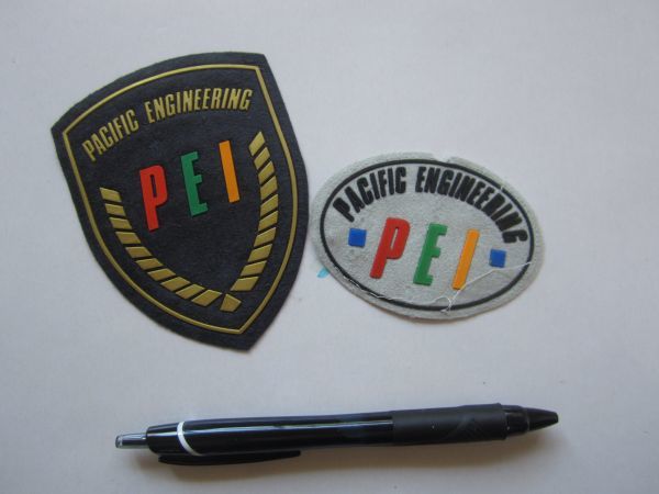 【２枚セット】PEI PACIFIC ENGINEERING ビル管理 企業 ロゴ ワッペン/ビンテージ パッチ 刺繍 USA 古着 アメリカ アメカジ 530_画像8