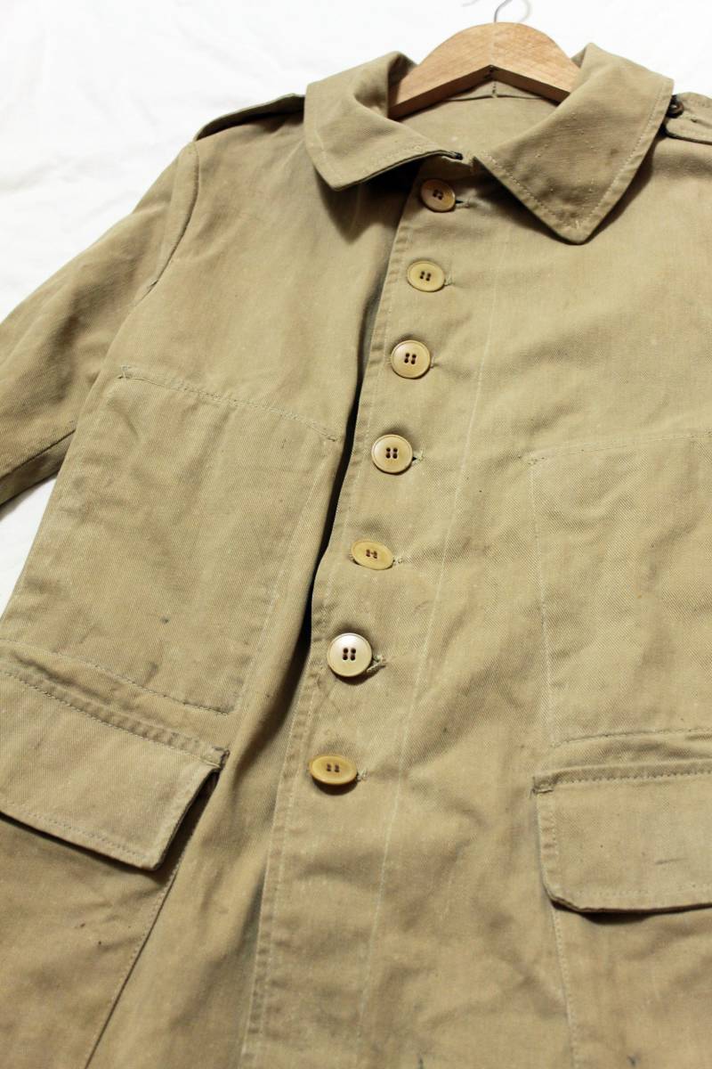 [Special Piece] 20s-30s FRENCH ARMY BOURGERON JACKET / 稀少 ヴィンテージ フランス軍 ブージュロン ジャケット / M35 M38 ANATOMICA_画像3