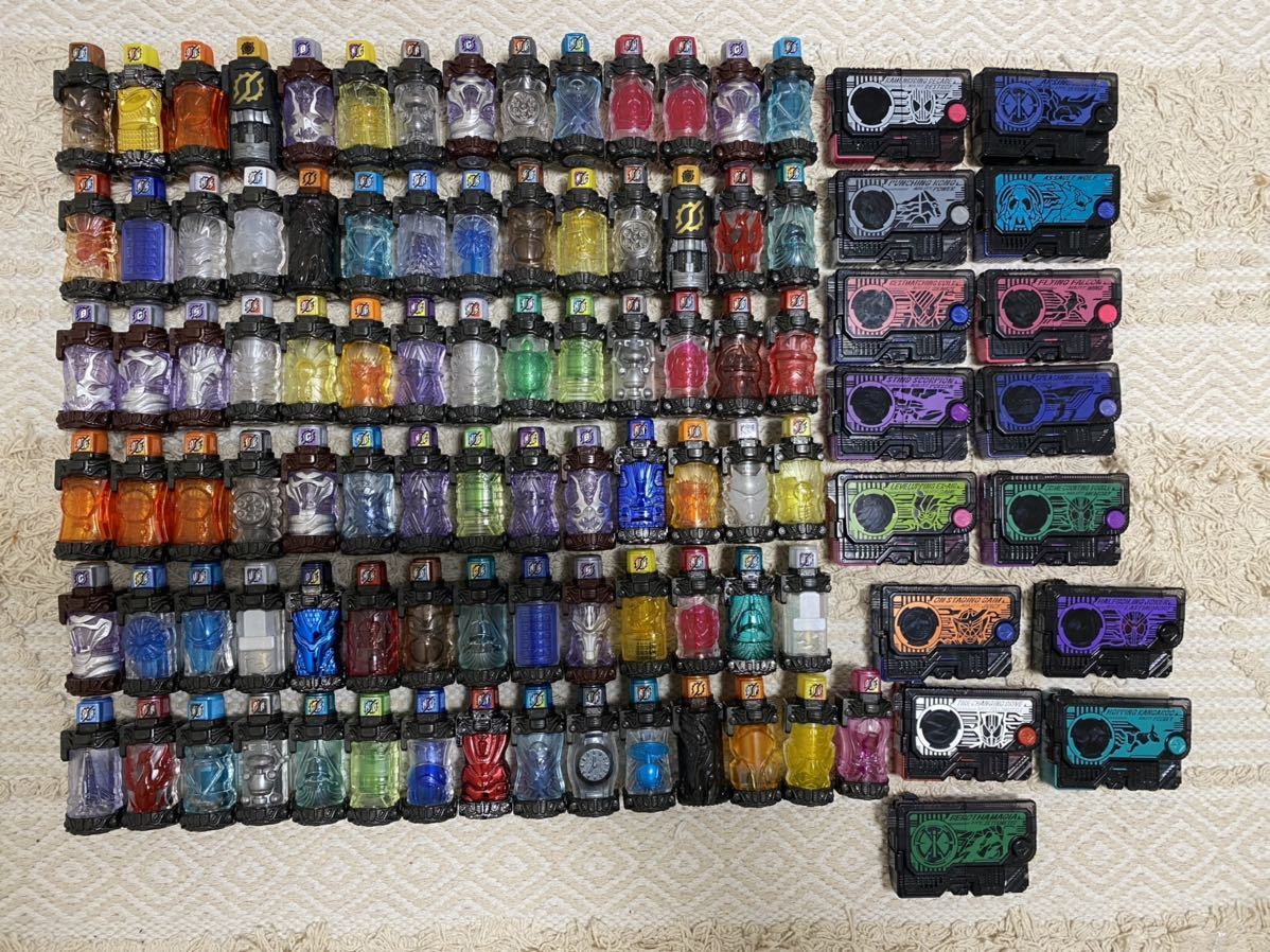 仮面ライダービルド フルボトル 大量 仮面ライダーゼロワン プログ