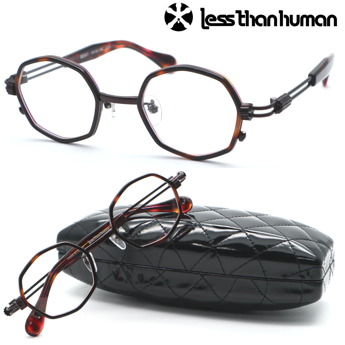 新品・日本製☆less than humanレスザンヒューマン メガネ 88541 col