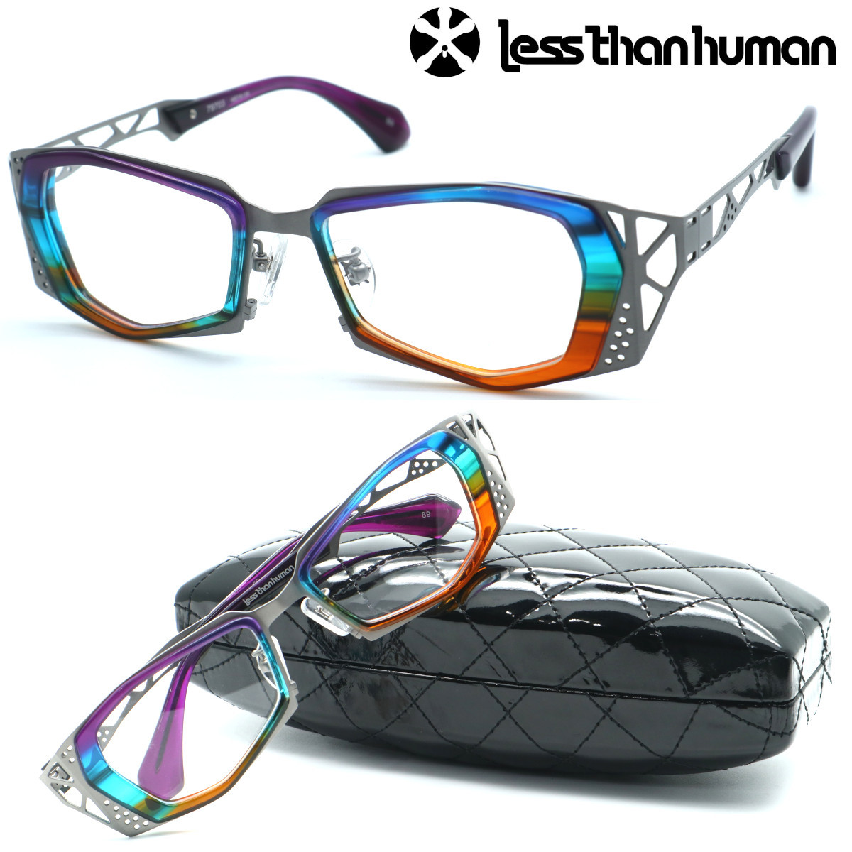 新品・日本製☆less than humanレスザンヒューマン メガネ 79703 col