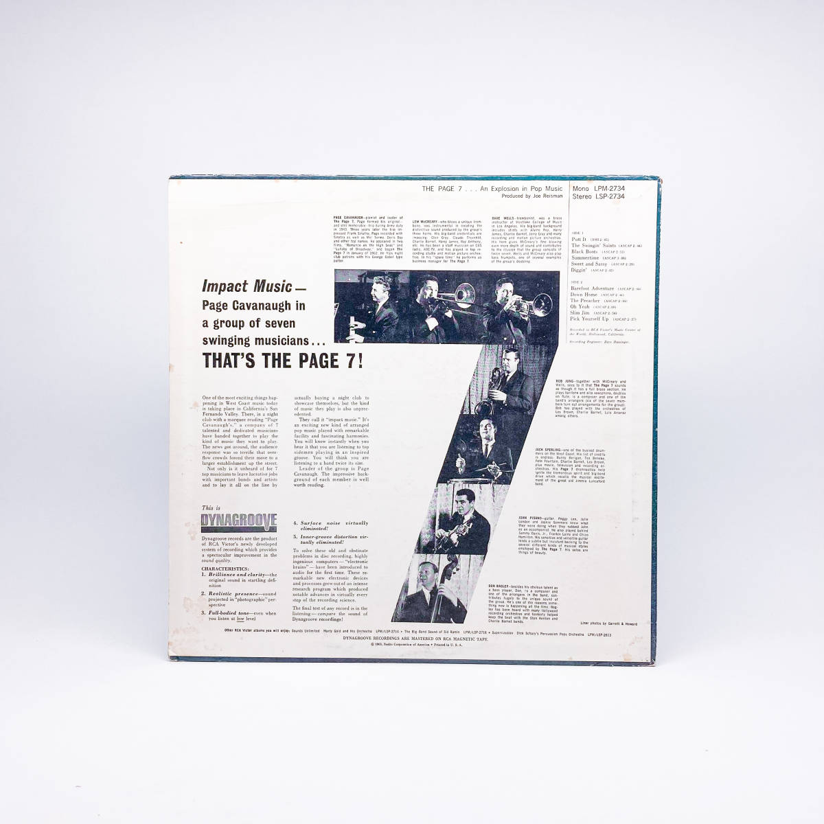 [LP] '63米Orig / The Page 7 / ...An Explosion In Pop Music / RCA Victor / LPM 2734 / Swing / 両溝MONO_画像2