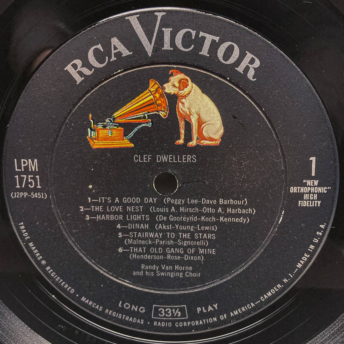 [LP] '58米Orig / Randy Van Horne / Clef Dwellers / RCA Victor / LPM-1751 / Big Band / 両溝MONO / 美盤良品！！_画像4