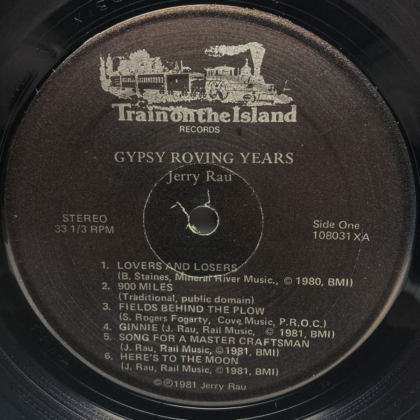 [LP] '81米Orig / Jerry Rau / Gypsy Roving Years / Train On The Island Records / TI-11 / Folkの画像4