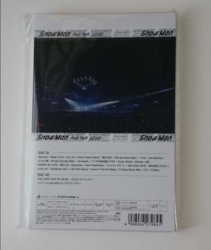 PayPayフリマ｜Snow Man ASIA TOUR 2D 2D Blu-ray 通常盤初回仕様 SnowMan スノーマン ライブ ブルーレイ