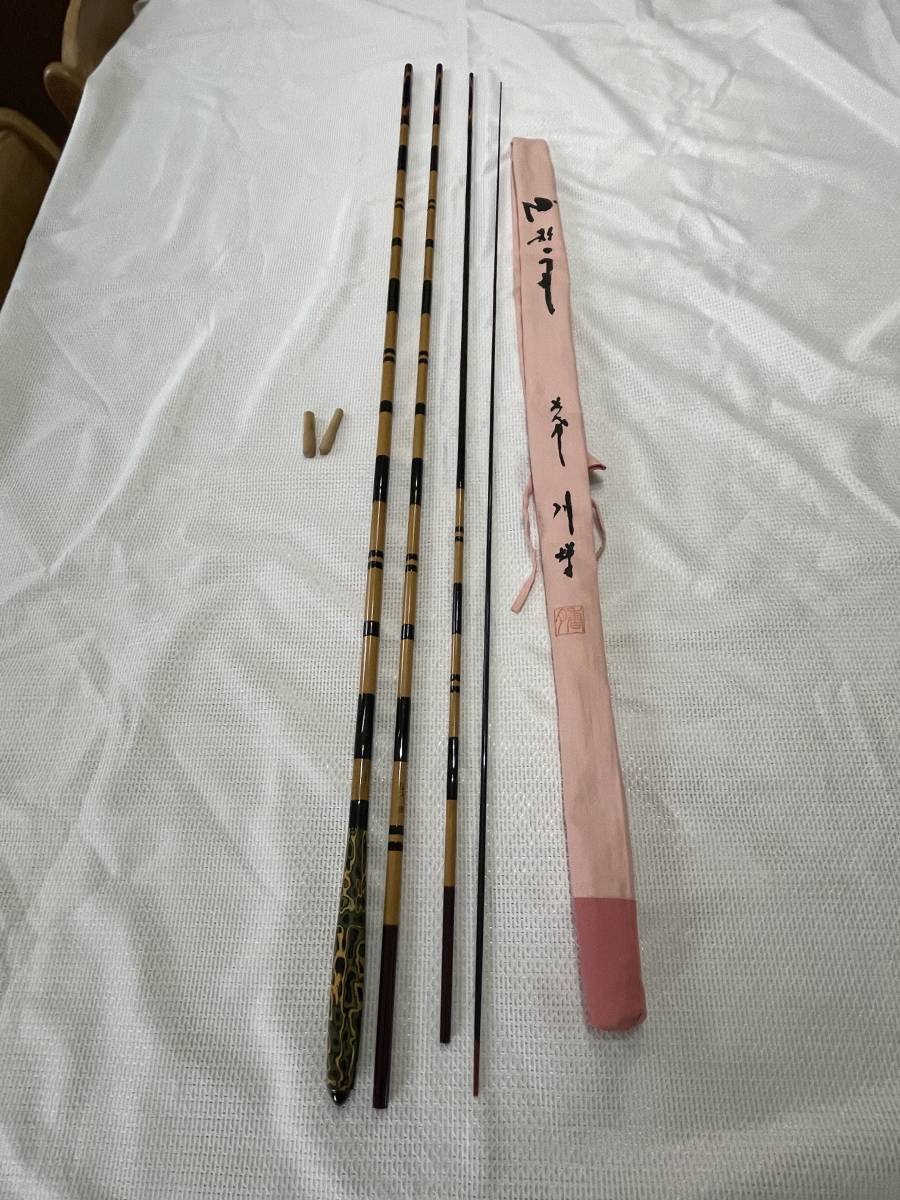 【即日発送】 紀州竹竿 小景舟 12.1尺 川蝉 ヘラブナ竿
