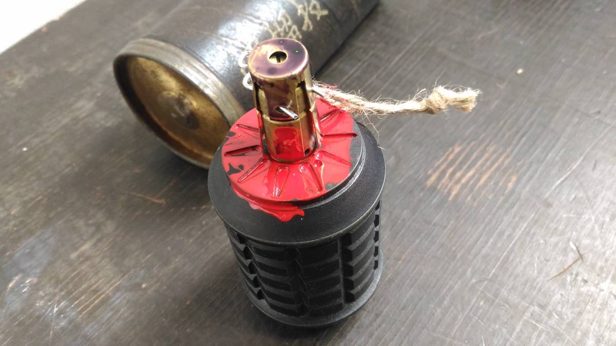 日本軍 九一式・九七式手榴弾 被帽 真鍮製レプリカ_画像6