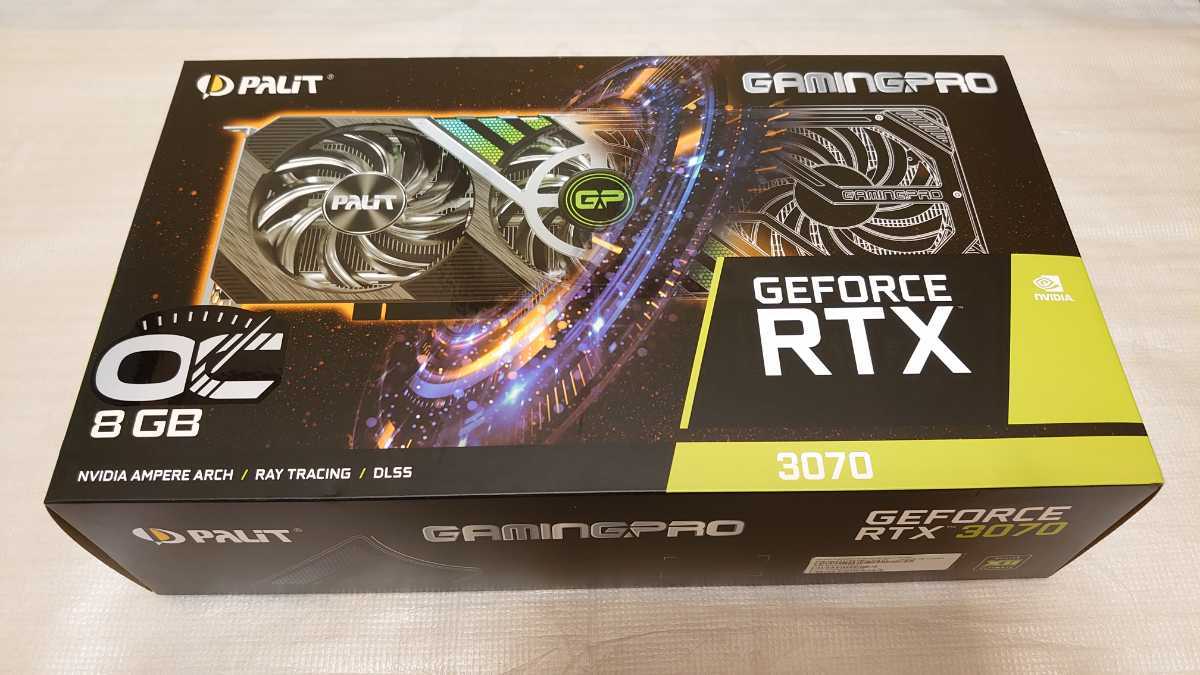 非LHR】Palit RTX 3070 GamingPro OC 8GB【箱有り