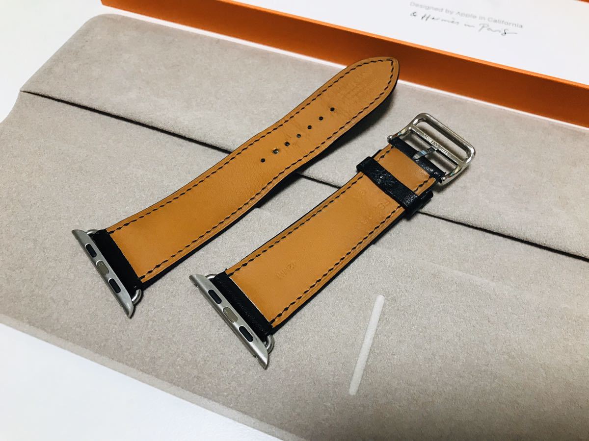 Apple Watch HERMES 42mm44mm45mm ボックスカーフ シンプルトゥール