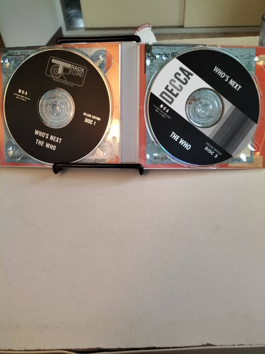 ロック輸入盤CD 　The Who Whos Next Delux Edition 2枚組　歴史的大名盤　Disc2は、ライブ盤です。